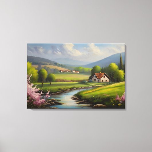 Toile Paysage naturel de printemps (Recto)