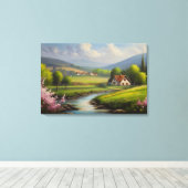Toile Paysage naturel de printemps (Insitu (Plancher de Bois))