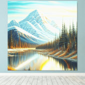 Toile Paysage naturel du Canada - L'art exceptionnel des (Insitu (Plancher de Bois))