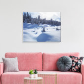 Toile Paysage neigeux (Insitu(Salon))