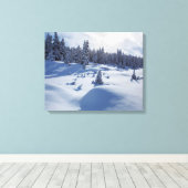 Toile Paysage neigeux (Insitu (Plancher de Bois))