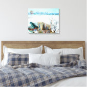 Toile Paysage neigeux avec Arles par Vincent van Gogh (Insitu(Chambre))