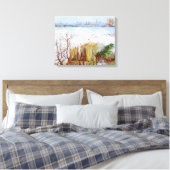 Toile Paysage neigeux, célèbre peinture de Van Gogh (Insitu(Chambre))