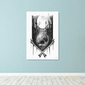 Toile Paysage nocturne de Craneo (Insitu (Plancher de Bois))