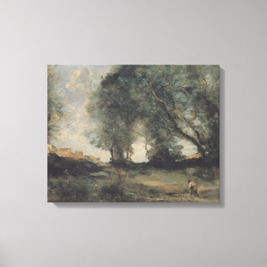Toile Paysage (par Camille Corot) (Recto)