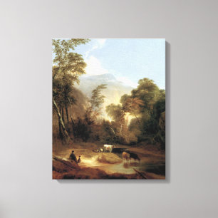 Toile Paysage pastoral d'Alvan Fisher