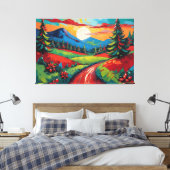Toile Paysage paysager coloré (Insitu(Chambre))