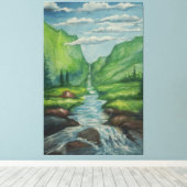 Toile Paysage, peinture, (Insitu (Plancher de Bois))