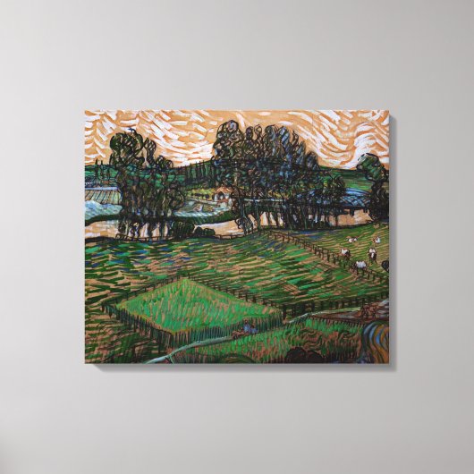 Toile Paysage, Pont à travers Oise par Vincent van Gogh (Recto)