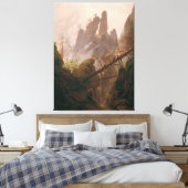Toile Paysage rocheux dans les monts Elbe Sandstone (Insitu(Chambre))