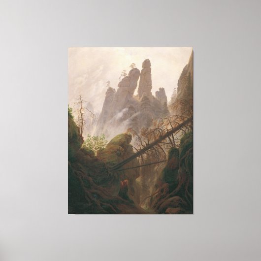 Toile Paysage rocheux dans les monts Elbe Sandstone (Recto)