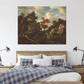 Toile Paysage rocheux, Jacob Isaacksz. van Ruisdael, (Insitu(Chambre))