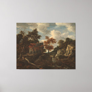Toile Paysage rocheux, Jacob Isaacksz. van Ruisdael,