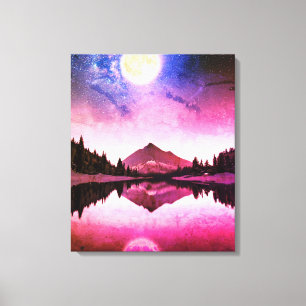 Toile Paysage sous la lumière de la Lune