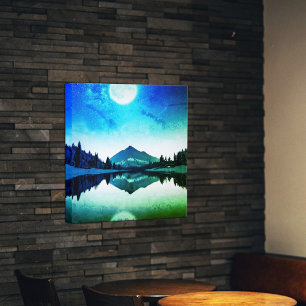 Toile Paysage sous la lumière de la Lune