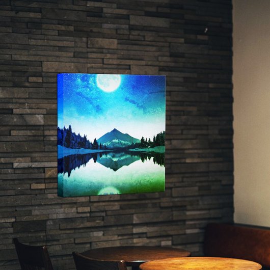 Toile Paysage sous la lumière de la Lune