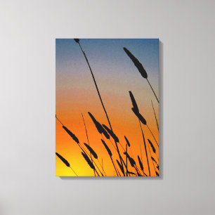 Toile Paysage Sunset Grains Print