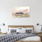 Toile Paysage tahitien (avec papier) (Insitu(Chambre))