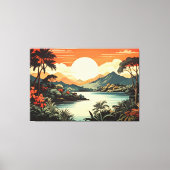 Toile paysage tropical 001 (Recto)