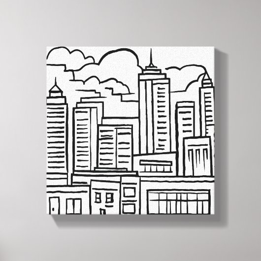 Toile Paysage Urbain (Recto)