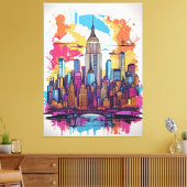 Toile Paysage urbain de New York (Insitu(Salon))