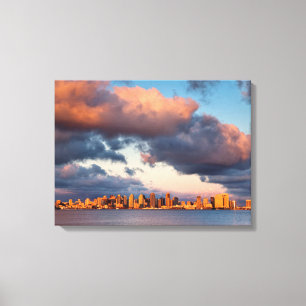 Toile Paysage urbain de San Diego Bay City