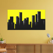 Toile paysage urbain jaune (Insitu(Salon))