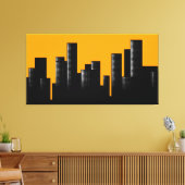 Toile paysage urbain orange (Insitu(Salon))