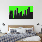 Toile paysage urbain vert (Insitu(Chambre))