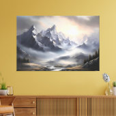 Toile Paysage Whimsical Misty Mountain (Insitu(Salon))