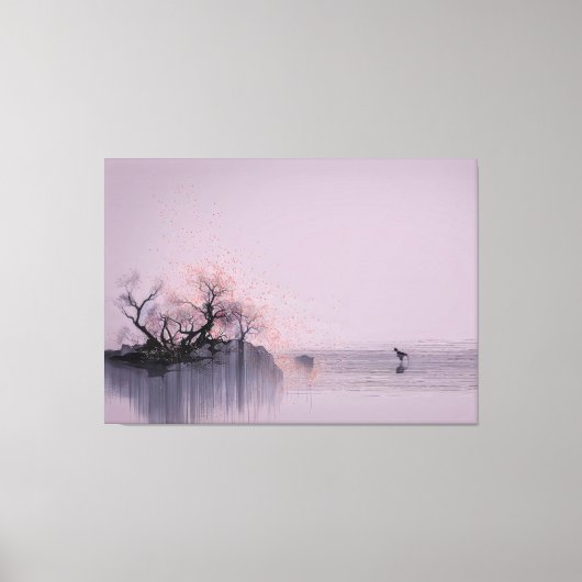 Toile Paysage zen minimaliste (Recto)