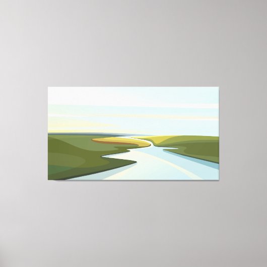 Toile Paysages fluviaux (Recto)