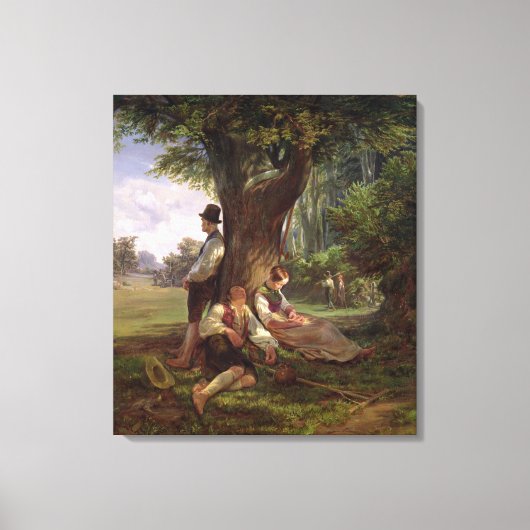 Toile Paysans ayant une sieste, 1841 (Recto)