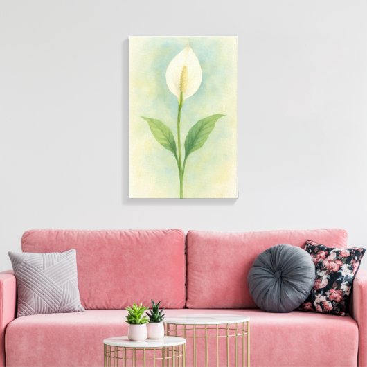 Toile Peace Lily (Insitu(Salon))