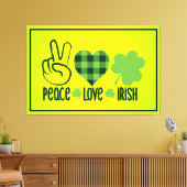 Toile Peace Love Irish-60682 (Insitu(Salon))