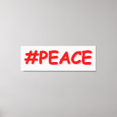 Toile "#PEACE" Mignonne Conception. Commandez dès mainte (Recto)