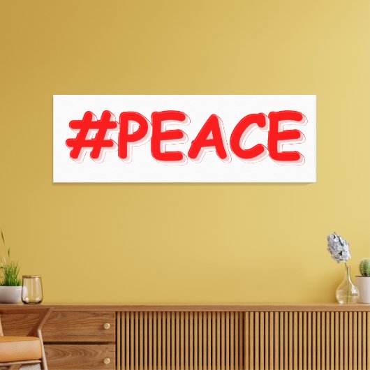 Toile "#PEACE" Mignonne Conception. Commandez dès mainte (Insitu(Salon))