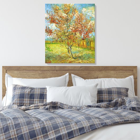 Toile Peach Tree rose en fleurs par Vincent van Gogh (Insitu(Chambre))