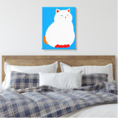 Toile Peaches, le Chat Sourire (Insitu(Chambre))