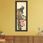 Toile Peacock and Peonies de Hiroshige, Art japonais (Insitu(Salon))