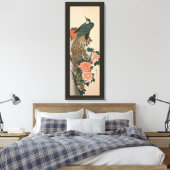 Toile Peacock and Peonies de Hiroshige, Art japonais (Insitu(Chambre))