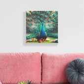 Toile Peacock art canvas (Insitu(Salon))