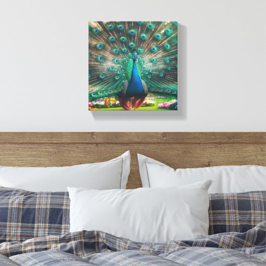 Toile Peacock art canvas (Insitu(Chambre))