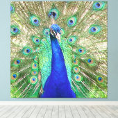 Toile Peacock bleu (Insitu (Plancher de Bois))