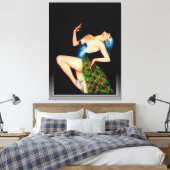 Toile Peacock Dancer par Earle Kulp Bergey (Insitu(Chambre))