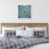 Toile Peacock Dot Mandala Art (Insitu(Chambre))