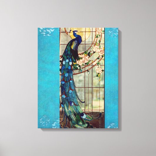 Toile Peacock en verre tendu (Recto)