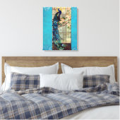 Toile Peacock en verre tendu (Insitu(Chambre))