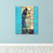 Toile Peacock en verre tendu (Insitu (Plancher de Bois))