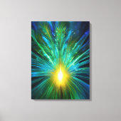 Toile Peacock Energy Frequency Abstract for the Premium (Recto)